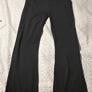 Fabletics PureLuxe Black Flare Pants with pockets